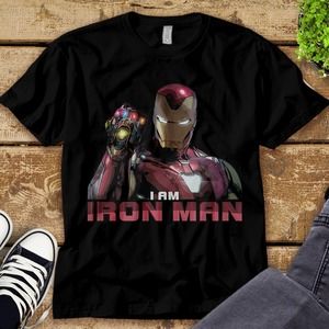 Marvel Avengers Endgame I am Iron Man T-Shirt Unisex Tee Adult T-shirt Kid Shirt